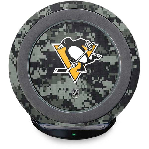 NHL Pittsburgh Penguins Camo Fast Charge Wireless Charging Stand Skin